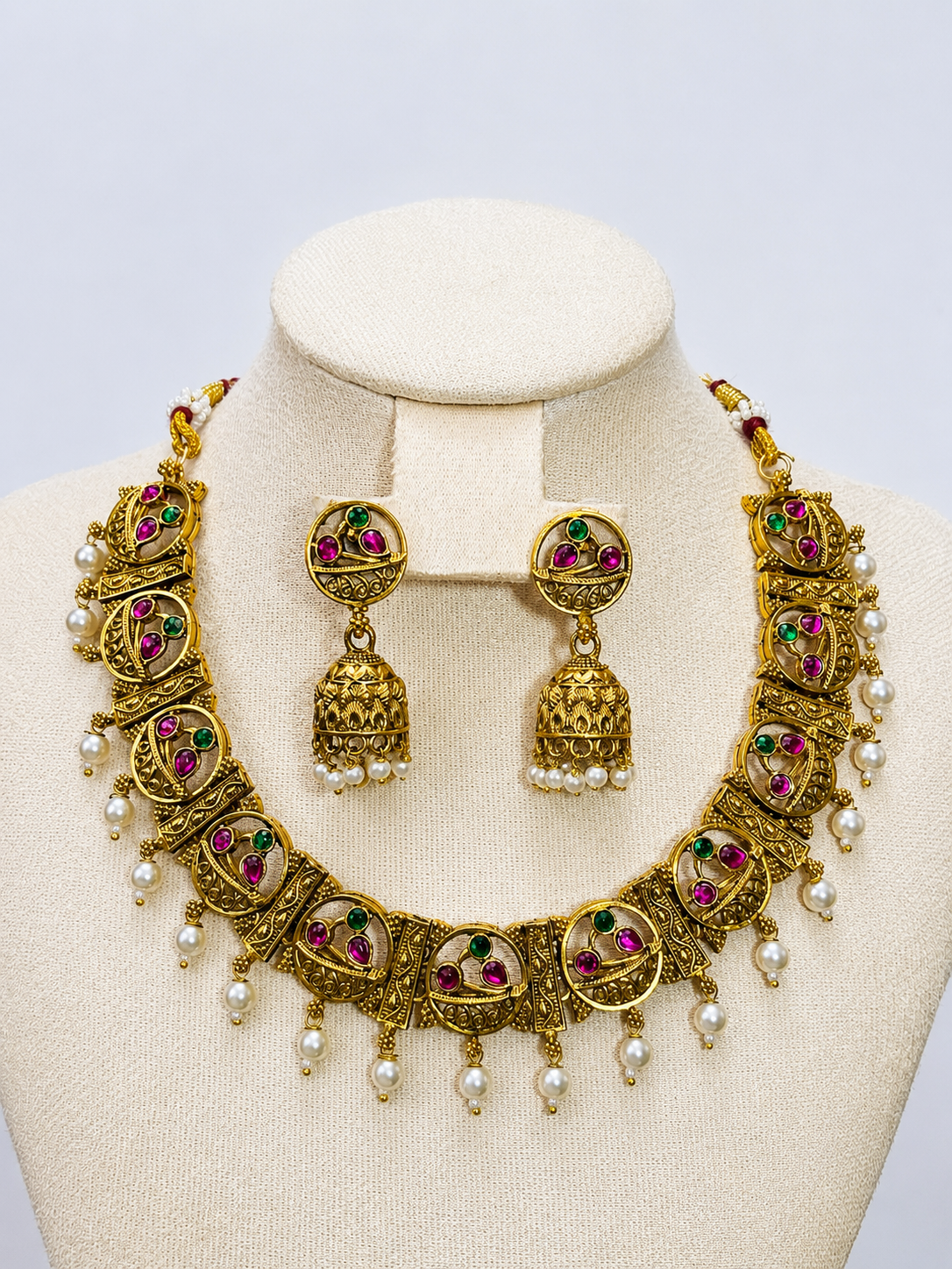 Fancy Ad stone Necklace- KJ-C5576