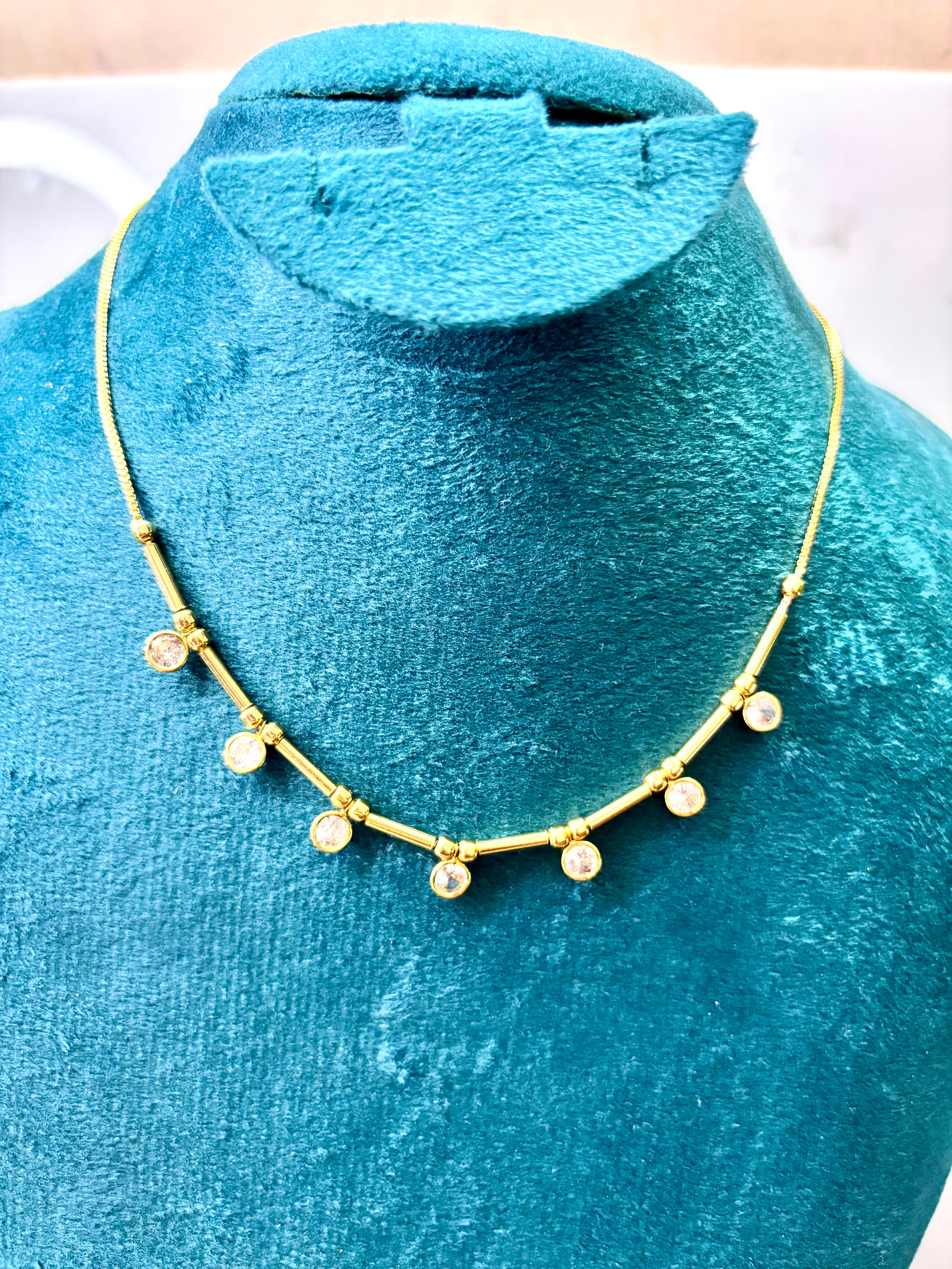 Daily wear short necklace chains - KJ- GP049