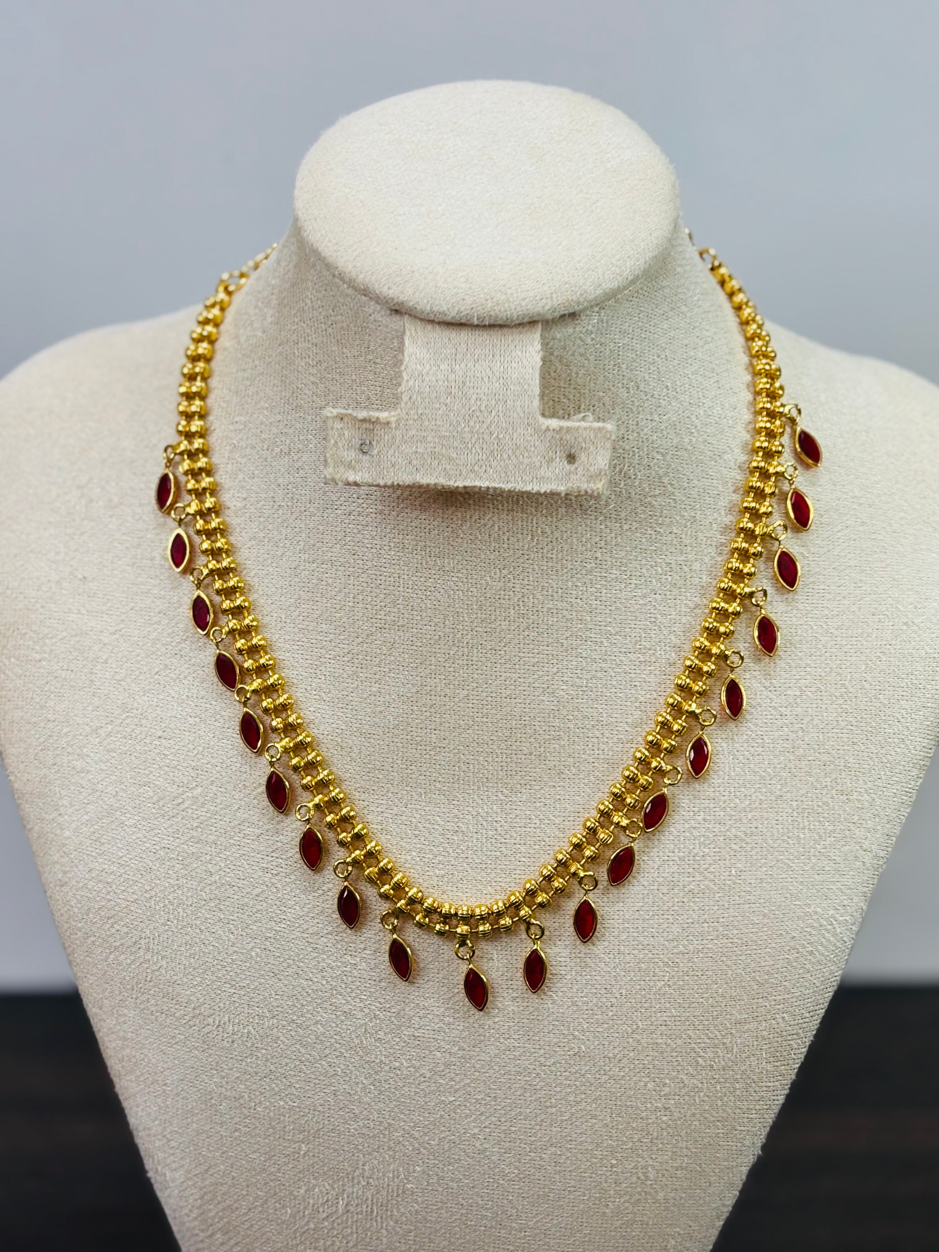 Tear drop necklace sets