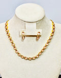 Ad Stone Necklace and Earrings sets - KJ- GP011