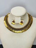 Coin Necklace with AD stone