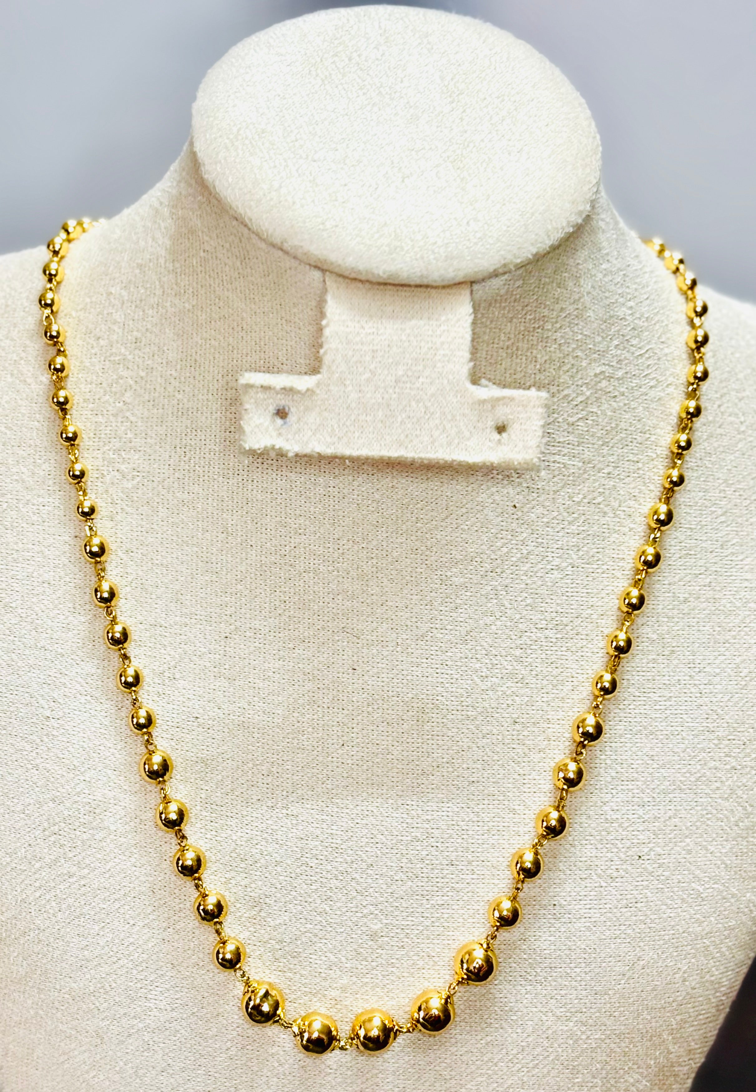 Ball chain short Necklace -KJ- GP132