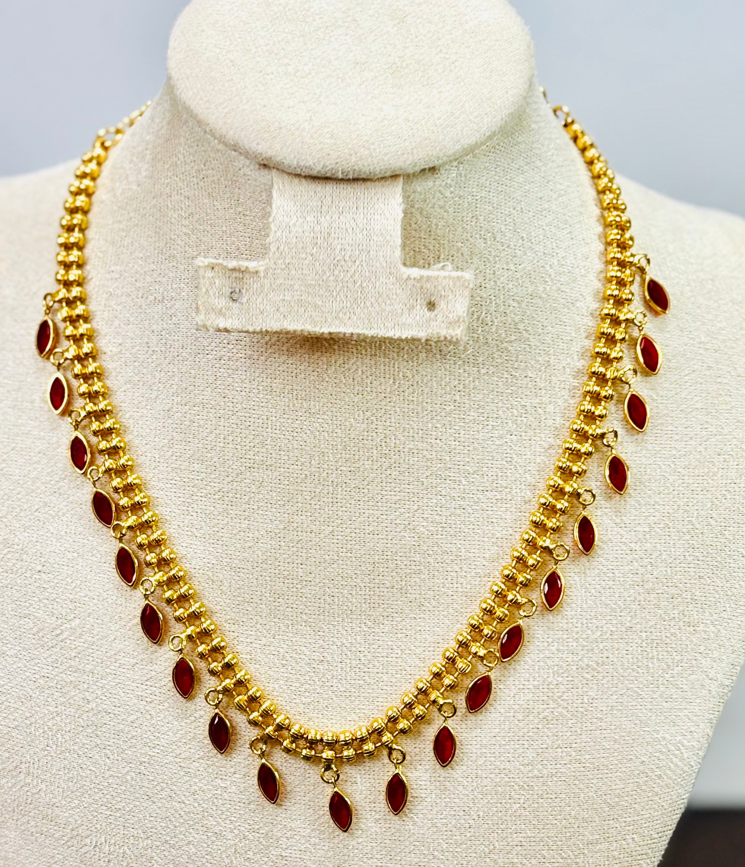 Tear drop necklace sets- KJ - GP033