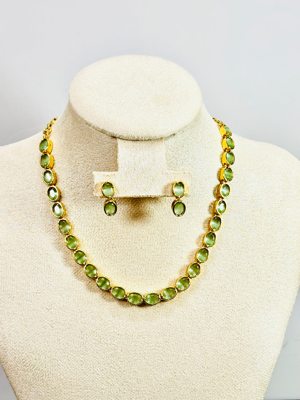 Ad Stone Necklace and Earrings sets - KJ- GP011