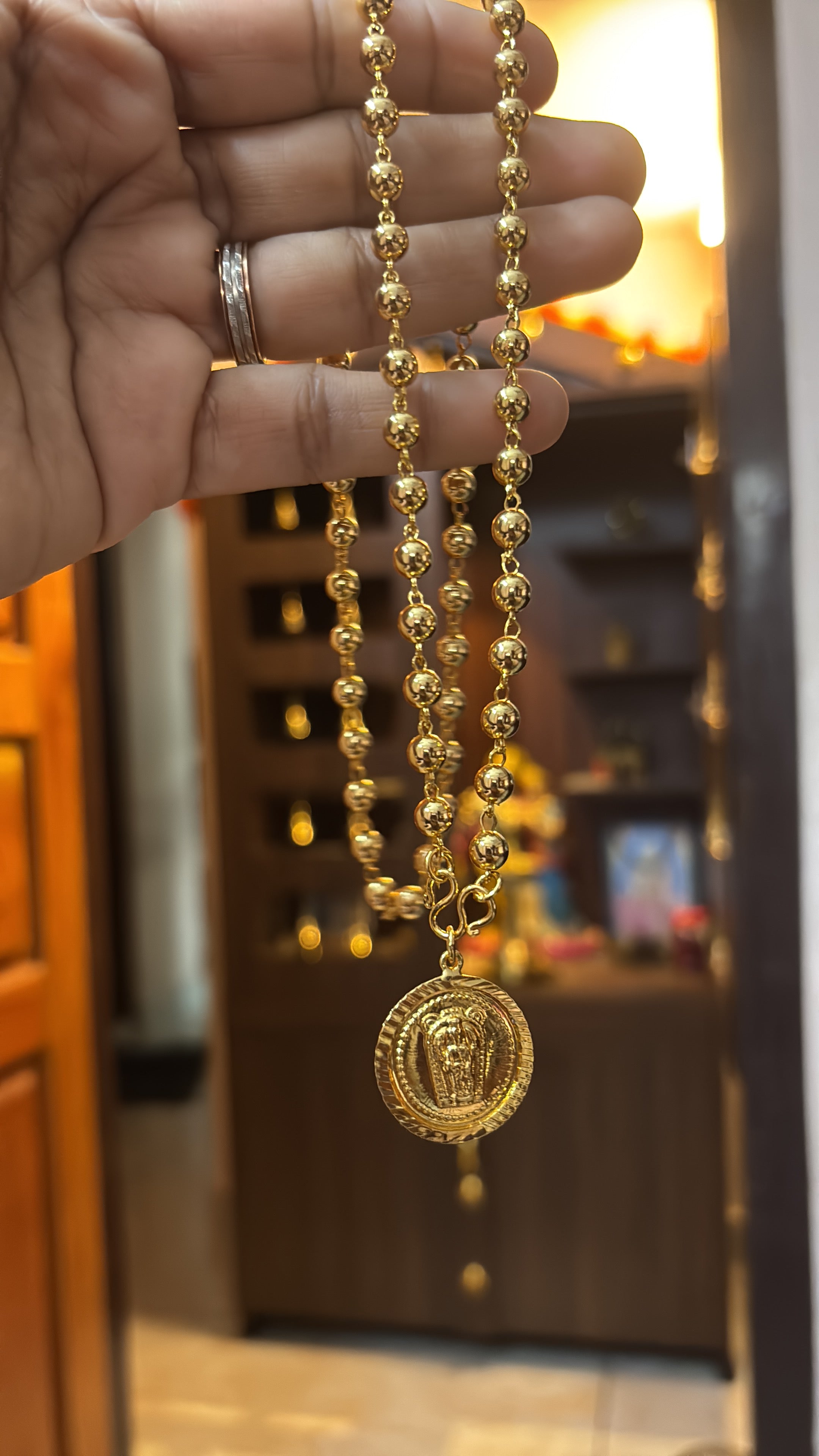 Guruvayoorappan Locket with Ball chain -KJ- GP071