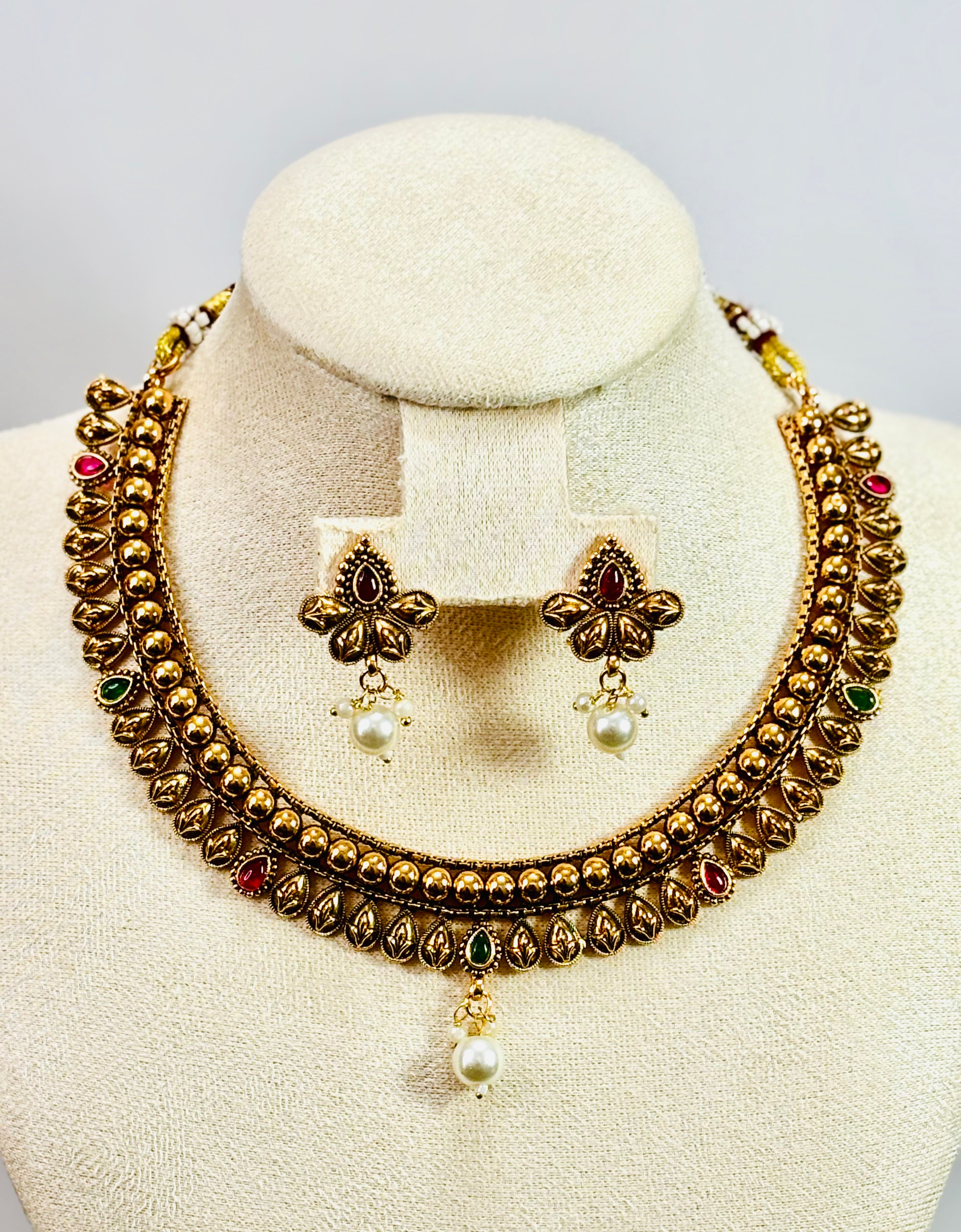 Antique Necklace Sets-KJ-GP087