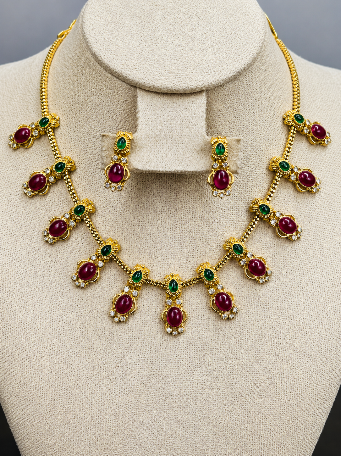 AD stone Fancy Necklace-KJ-GP094
