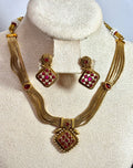 Victorian Style antique Gold Necklace Sets- KJ- GP077