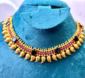 Gold Plated AD stone Necklace-KJ- C1364