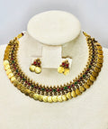 Coin Necklace with AD stone - KJ- GP092