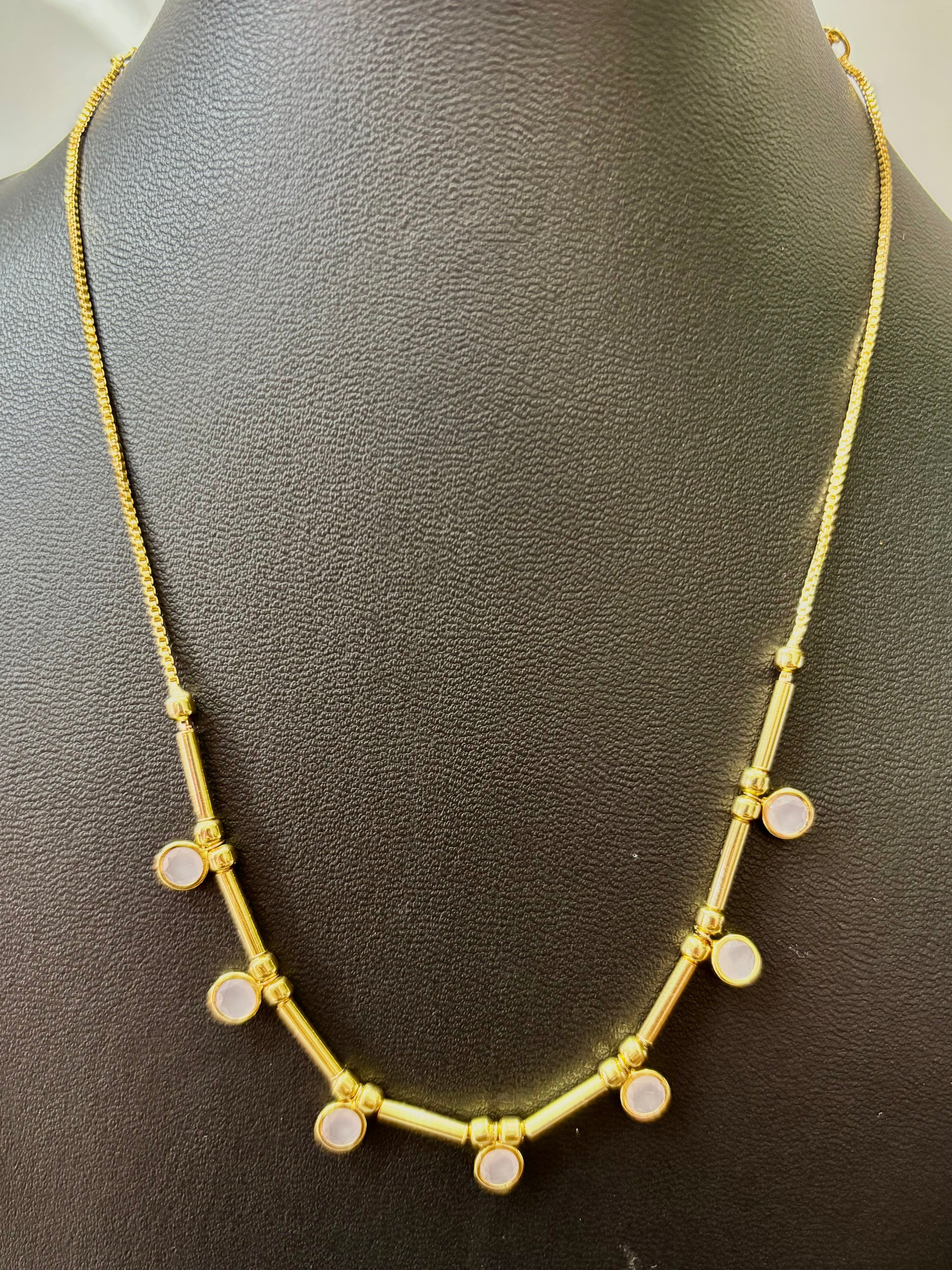 Daily wear short necklace chains - KJ- GP049