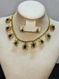 AD stone Necklace with Earrings