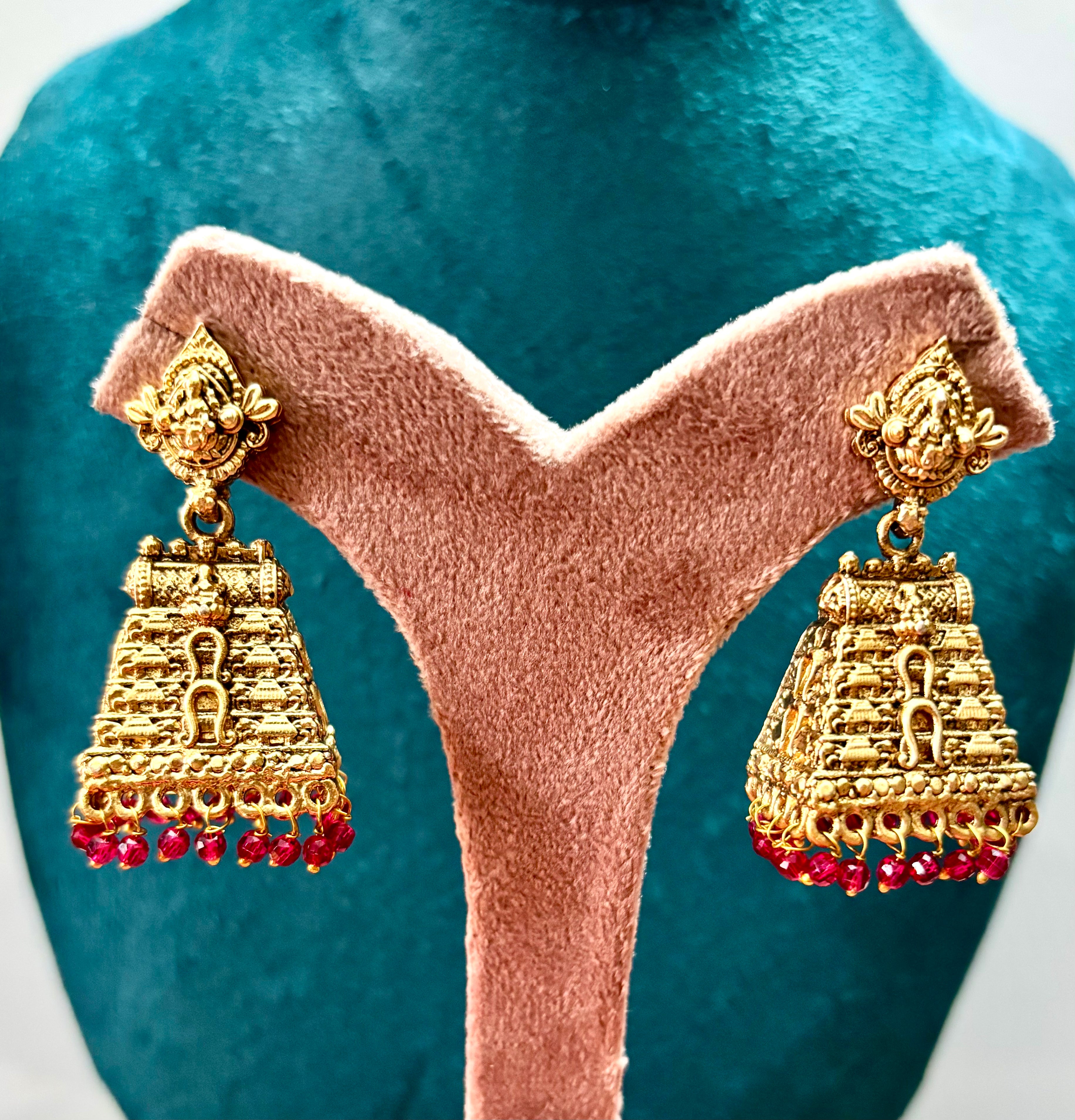 Gopuram Earrings-KJ-GP-145