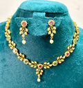 CZ stone Multi colour Necklace -KJ- GP142