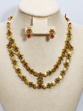 Two layered Coin Necklace set