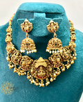 Temple Jewelry Lakshmi Elephant gopuram Necklace -KJ-GP139